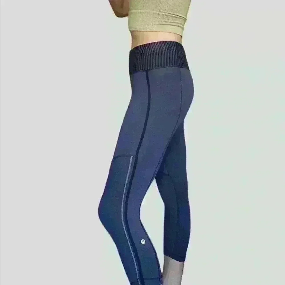 Lululemon Race With Grace Cropped Legging Purple 4